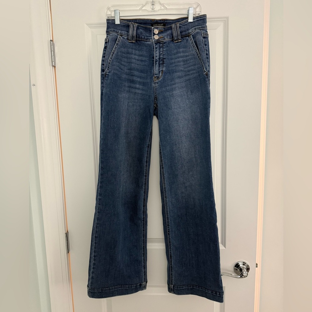 Judy Blue Dark Blue Wide Leg Trouser Jeans Size 29/9 New